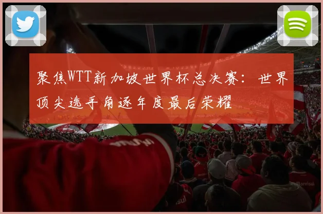聚焦WTT新加坡世界杯总决赛：世界顶尖选手角逐年度最后荣耀